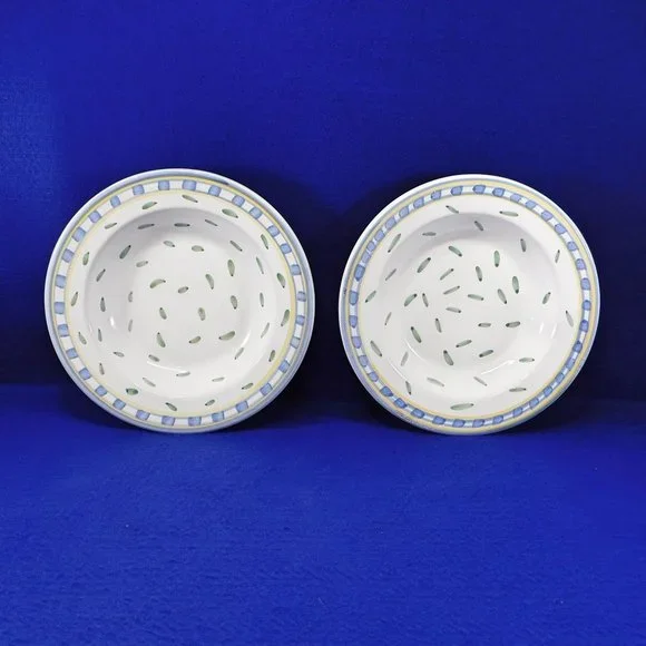 2 Williams Sonoma Soup Pasta Rimmed Bowls Tournesol from Italy