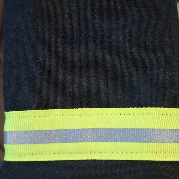 Reflective Wallet Black Yellow Tri-Fold