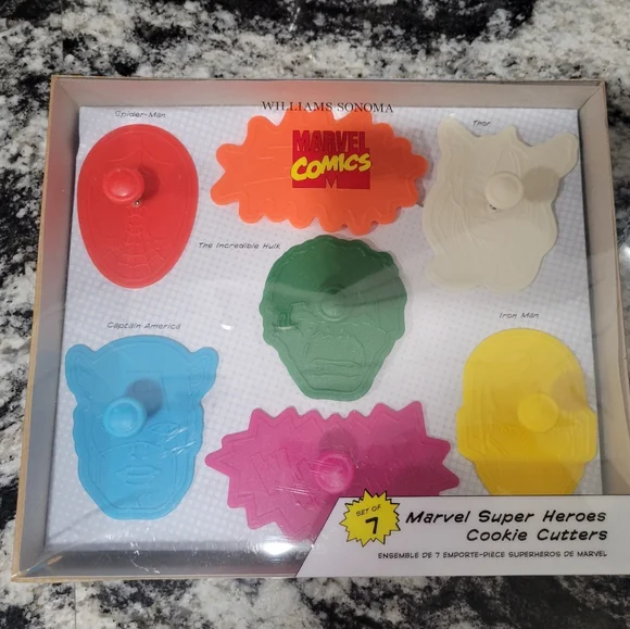 Williams Sonoma Marvel Comics Cookie Cutters Set