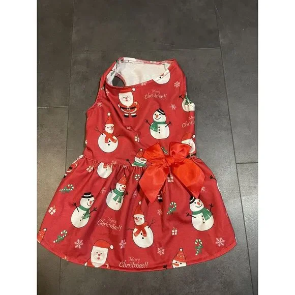 Small size dog dress Christmas top shirt‎