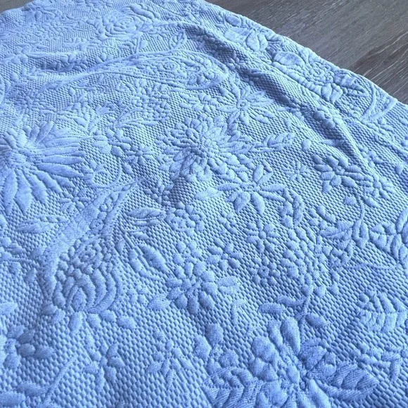 LL Bean Paisley Embroidered Standard Shams Blue 18