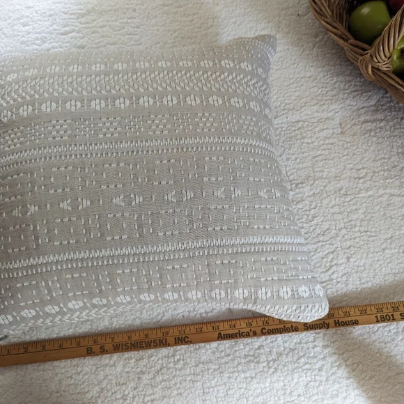 Ralph Lauren embroidered throw pillow with feather insert