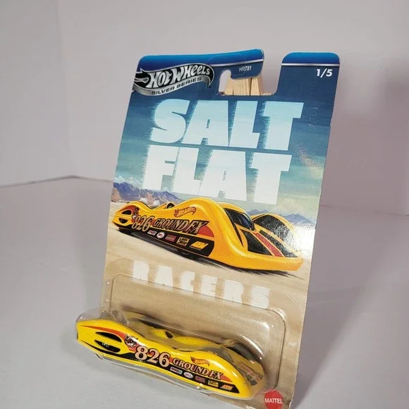 Hot Wheels Salt Flat 826 Ground FX 1/5 Yellow Diecast Car NIB