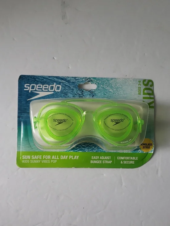 🤯3/$12 Speedo Sunny Vibes Pop Goggles Swimming All Day Wear New Unisex