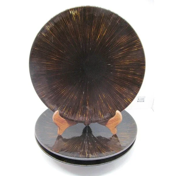 Z Gallerie Coffee Dark Brown Set Of Three 11 1/2