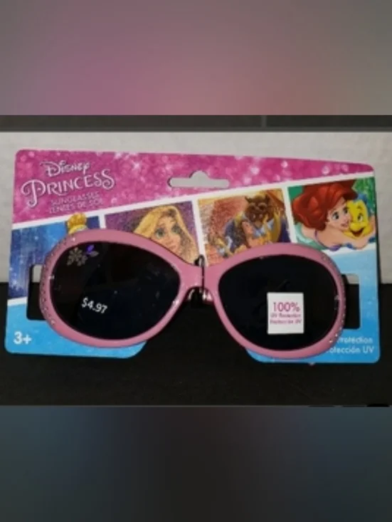 Disney Princess Pink Kids Sunglasses with Dark Lenses
