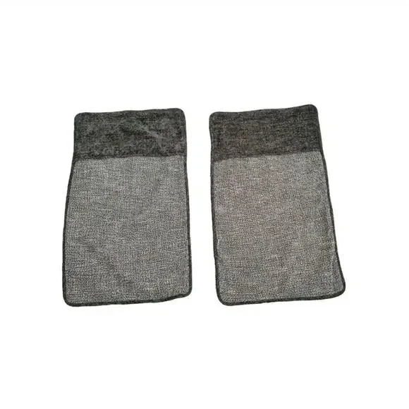 HiEnd Accents Gray Herringbone King Pillow case Sham Set of 2 Pair 21