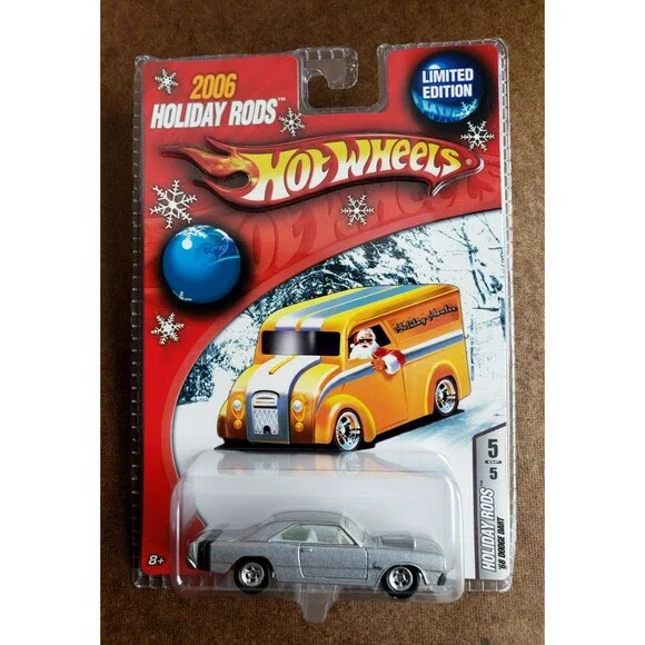Hot Wheels '68 DODGE DART Silver 5/5 2006 HOLIDAY RODS 1:64 LTD. ED. REAL RIDERS