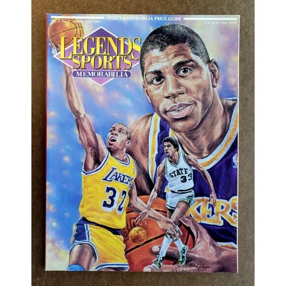 LEGENDS SPORTS MEMORABILIA Price Guide Magazine MAGIC JOHNSON Vol 5 No 2 APR1992