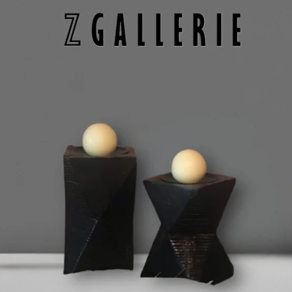 Z Gallerie Garunda Distressed Candle Holders