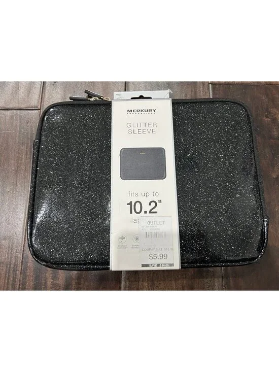 Merkury Innovations Glitter Laptop Sleeve 10.2