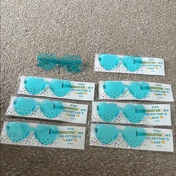 Valentine Heart-Shaped Sunglasses - Blue perfect for Valentine’s Day!
