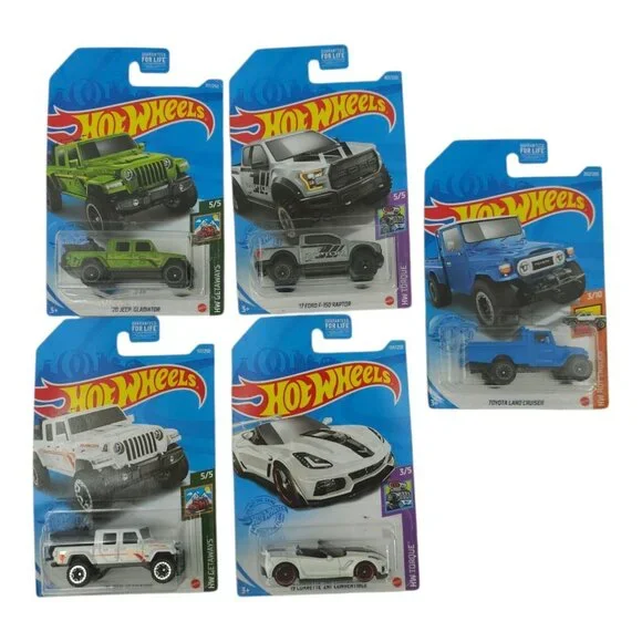 Hot Wheels HW Getaways Torque Hot Trucks 1:64 Scale Diecast Lot Of 5 Mattel NIP