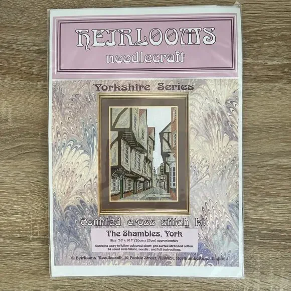 Heirlooms Needlecraft Yorkshire Series The Shambles, York Cross Stitch Kit