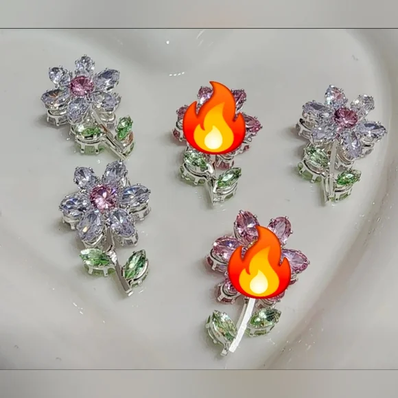 Beads Flower Fancy Beads Spring Beadable Pen Jewelry‎ Making Phone Chain 3 Pcs