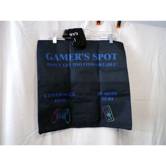 Gamer's Spot Don't Get Too Comfortable Gaming Pillowcase Black 16 x 16