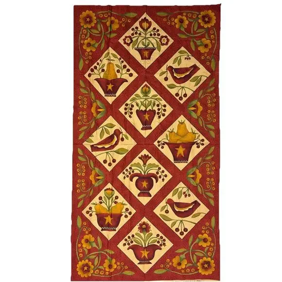 ABUNDANCE by Kathy Schmitz For Moda Pattern 5890 Cotton Fabric Panel 5/8 Yard