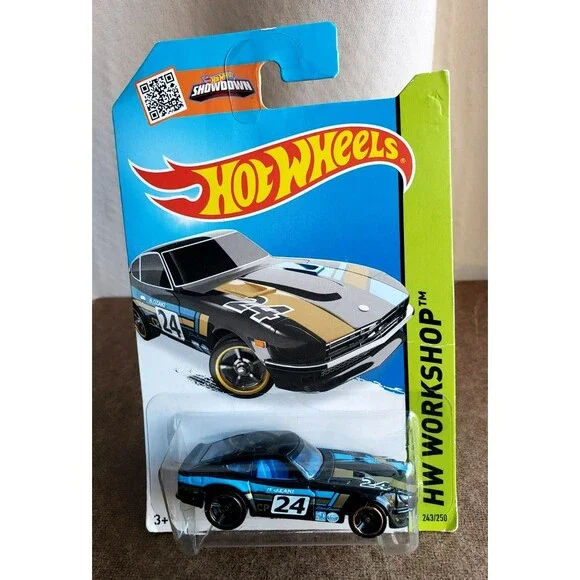 2015 Hot Wheel DATSUN 240Z HW WORKSHOP THEN NOW Black 243/250 1:64 COOPER LIP MC