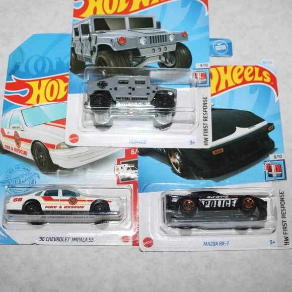 Hot Wheels lot of 3 Rescue and First Response all NIP