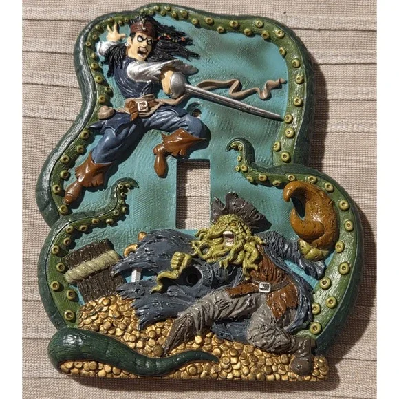 Disney‎ Pirates Of The Caribbean Jack Sparrow/Davy Jones Light Switch Cover