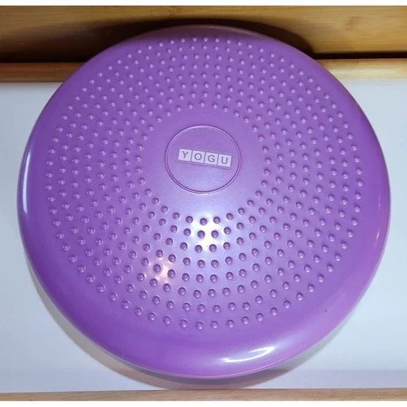 YOGU Pilates Yoga Inflated Purple‎ Air Stability Wobble Cushion 13 inches *EUC*