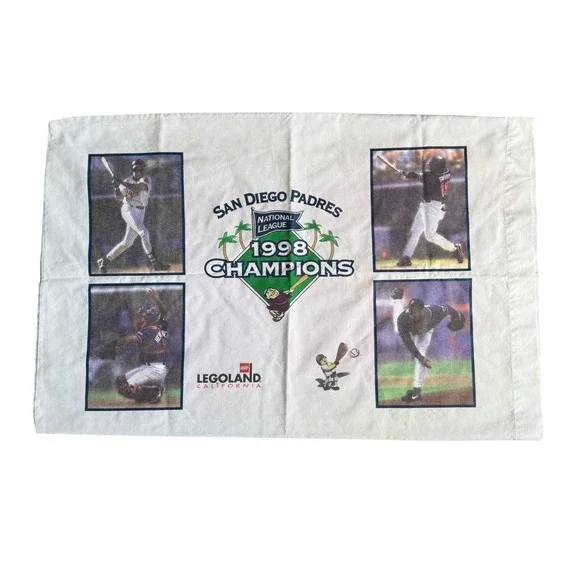 VTG San Diego Padres 1998 National League Champions Pillowcase MLB Baseball