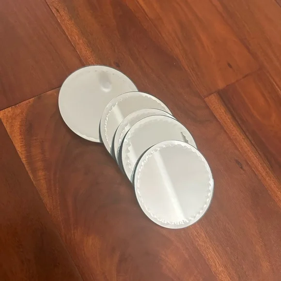 Set of 6 Z gallerie mirror coasters