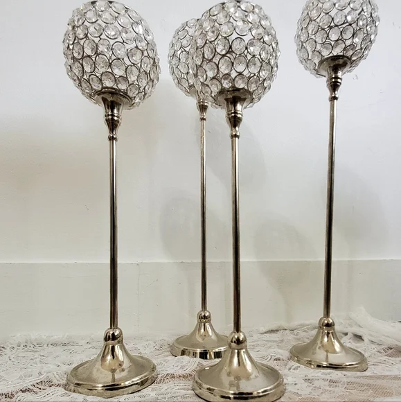 Z Gallerie Tealight Lamps Two 20-inch & Two 17-inch [All Four]