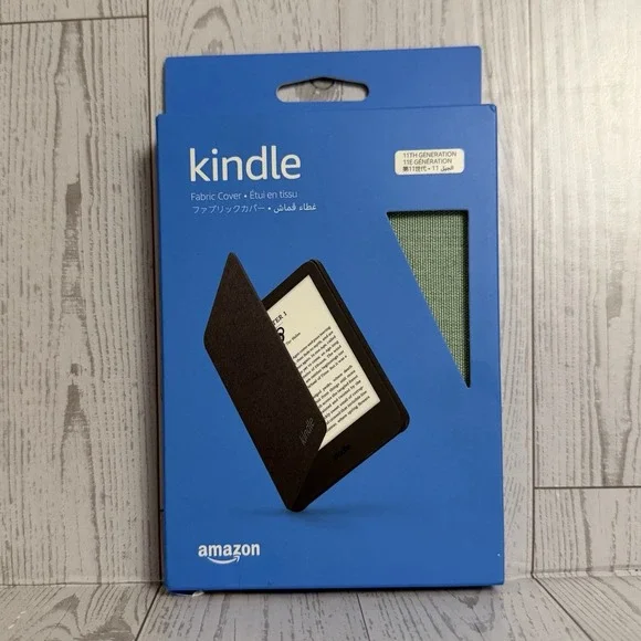 Genuine Amazon Kindle Fabric Cover for 11th Generation – Green – New -‎ Sealed