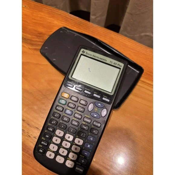 Texas Instruments TI-83 Plus Graphing Calculator‎ with Cover TESTED