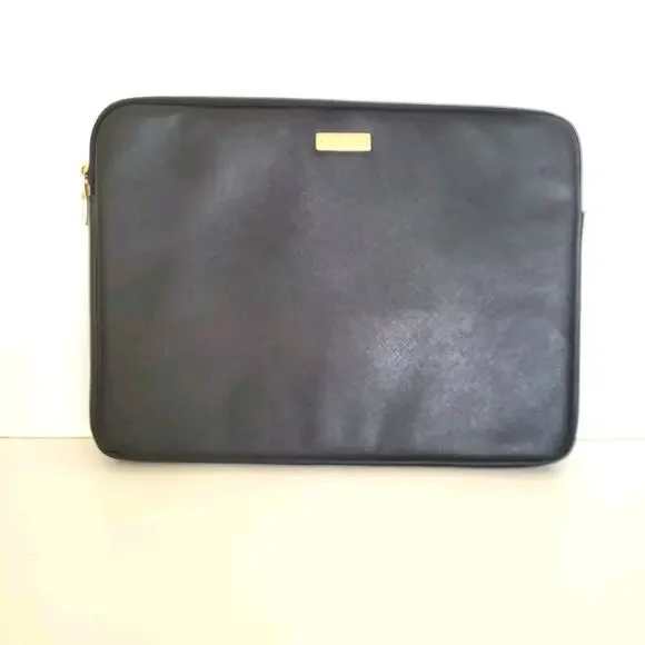Kate Spade Black Solid Universal Laptop Slim Sleeve Pouch Zip 13