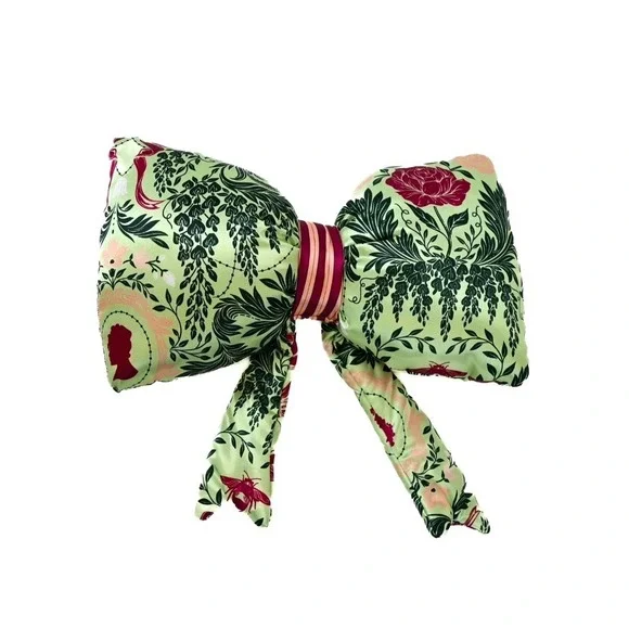 Bridgerton Satin Bow Throw Pillow 14
