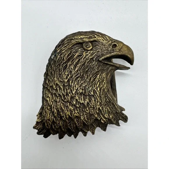 Leoma Lovegrove 1979 Solid Brass Eagle‎ Vintage Belt Buckle