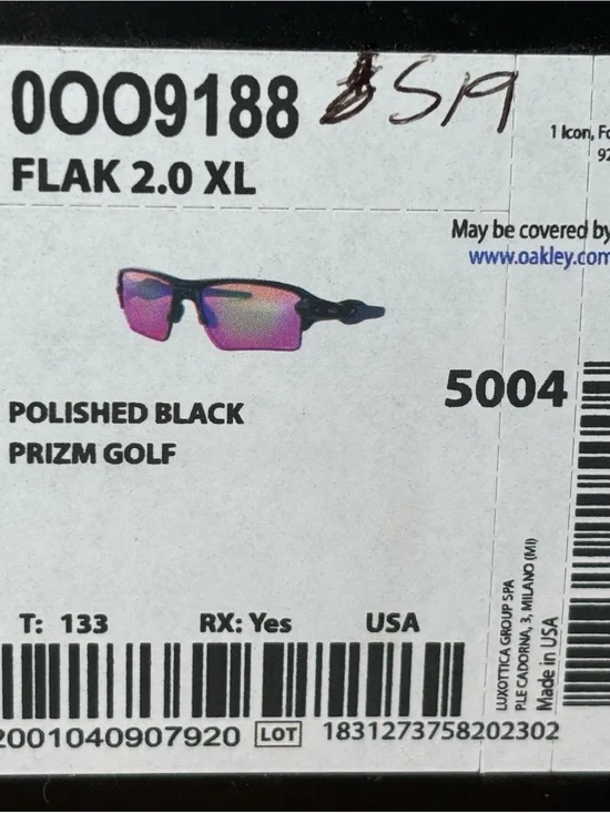 Oakley Flak 2.0 XL Polished Black with Pink-Purple Prizm Lenses