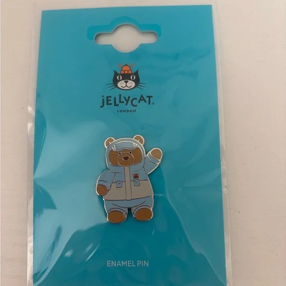 AUTHENTIC Jellycat Official Bartholomew Bear Snow Suit enamel pin- NEW