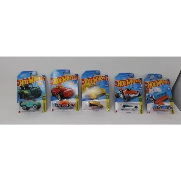 Hot Wheels Experimotors Lot Of 5 Includes 3 Lego Brick Compatible Vehicles Cool!