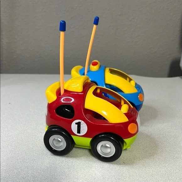 Vibrant Red and Blue Toy Cars Set