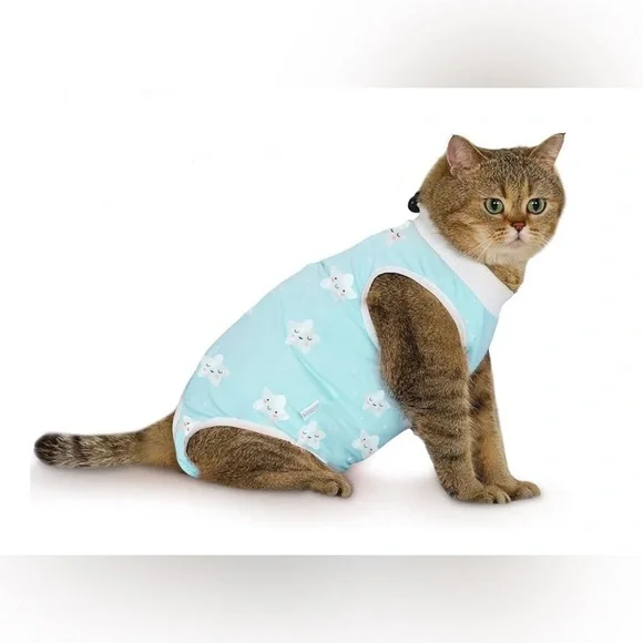 Cat Recovery Suit Breathable Cat Onesie Clothes After Surgery Female, Kitten