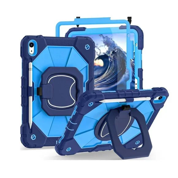 Case for iPad Air 11 inch (M2) 2024, Shockproof Protective With Hand Strap/Shoul