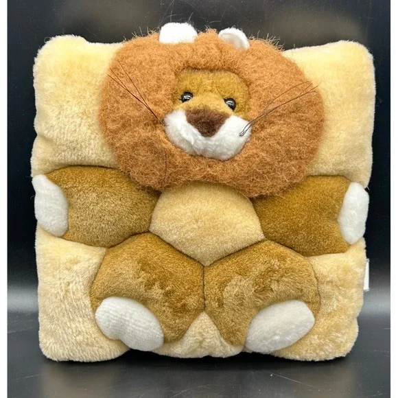 Vintage 1990s Lion Plush Pillow 10