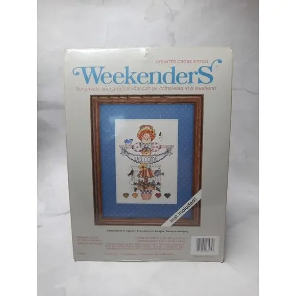 JCA Weekenders Counted Cross Stitch Kit With Mat Sunshine Susie Welcome
