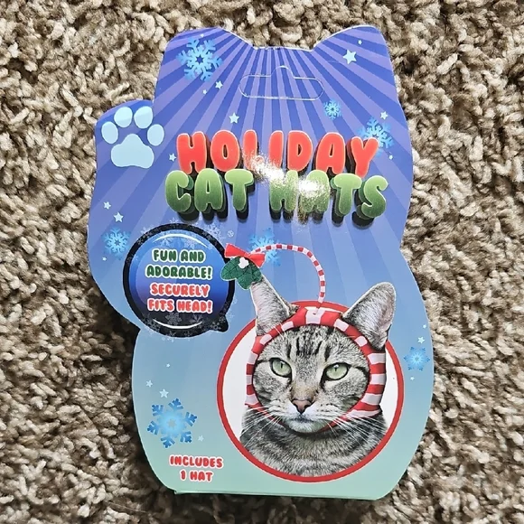 NWT Holiday Cat Hats - Festive Mistletoe Hat $7ea Or 2 For $12