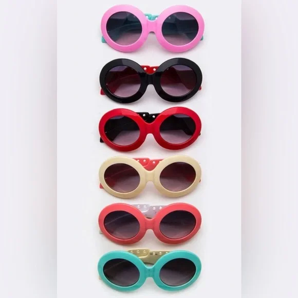Kids 2 Tone Oval Sunglasses