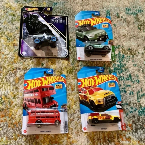 Set of 4 Hot Wheels NWT