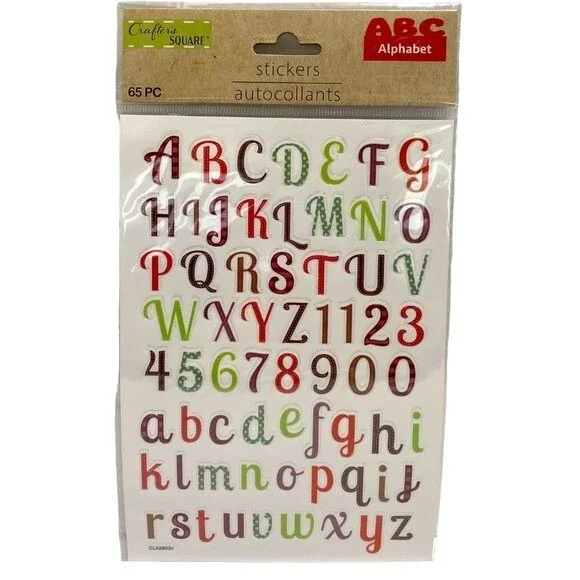 Crafters Square 65pc Fall-Themed Alphabet Stickers