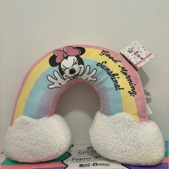 Disney Minnie Mouse Rainbow “Good Morning Sunshine” Pillow Cushion