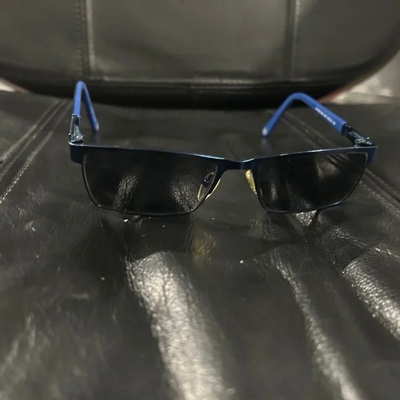 Transformer Stylish Blue Rectangular Eyeglasses. Frame Only.