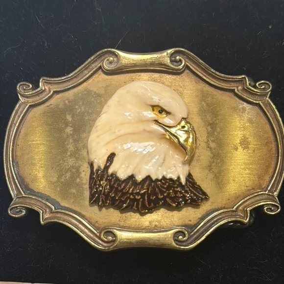 Gold and Brown Eagle Head Accessories