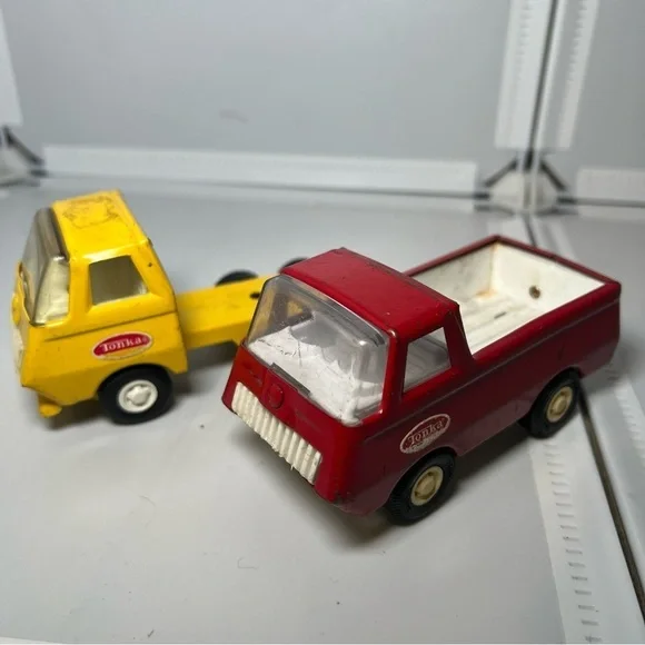 Vintage 1970s Mini Small TONKA TRUCK Lowboy Carrier 55010/1960s Pickup Truck Bed