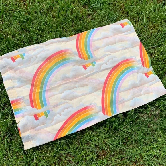 Vintage Rainbow Print Standard Pillowcase June